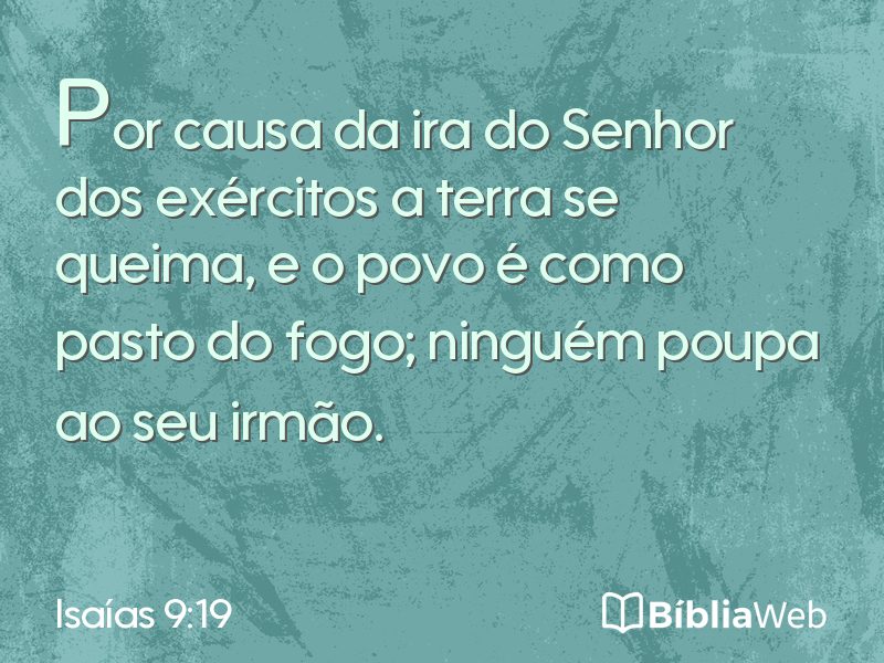 Isaías 9:19 em imagem para compartilhar