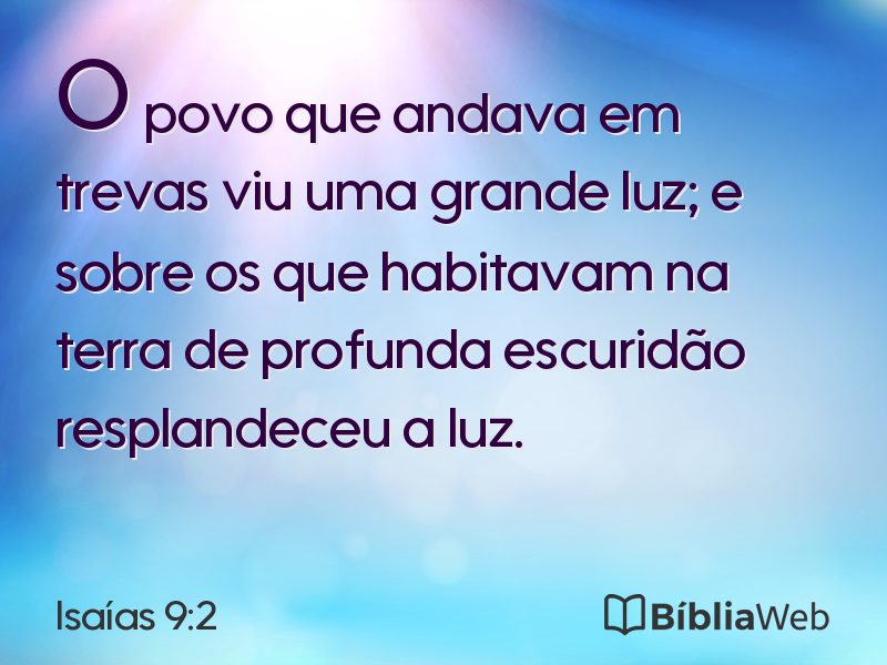 Isaías 9:2 em imagem para compartilhar