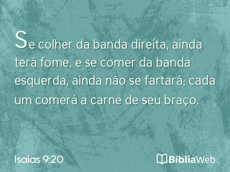 Isaías 9:20 em imagem para compartilhar