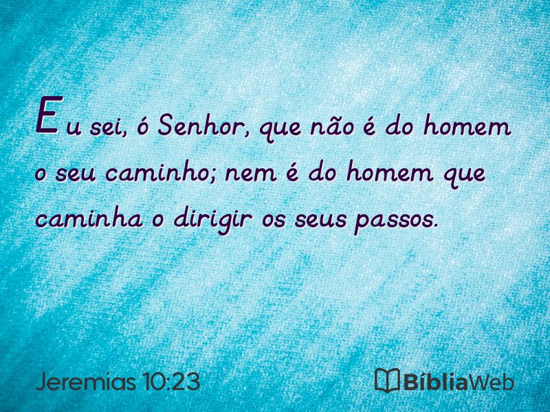 Jeremias 10:23 em imagem para compartilhar