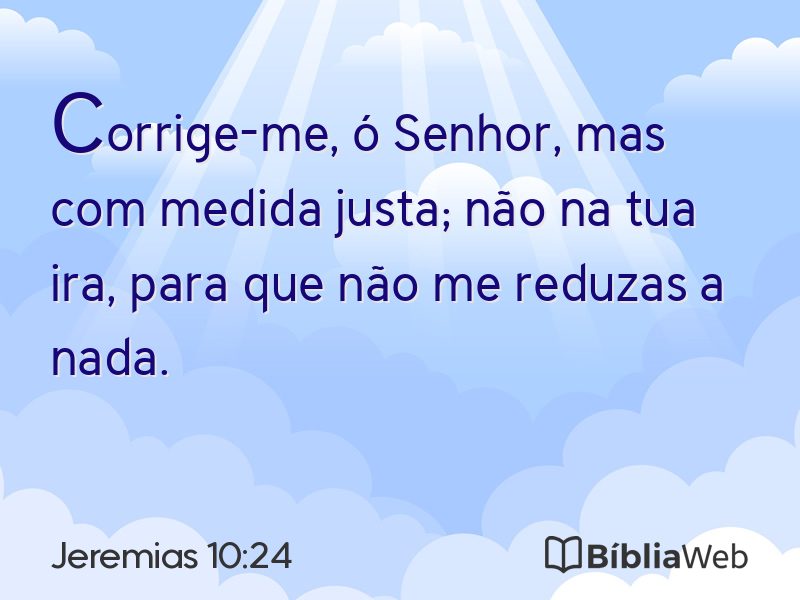 Jeremias 10:24 em imagem para compartilhar