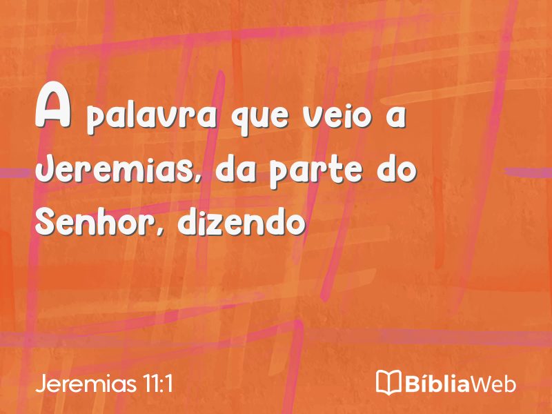 Jeremias 11:1 em imagem para compartilhar