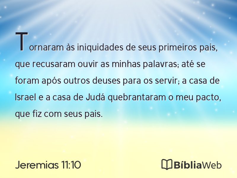 Jeremias 11:10 em imagem para compartilhar
