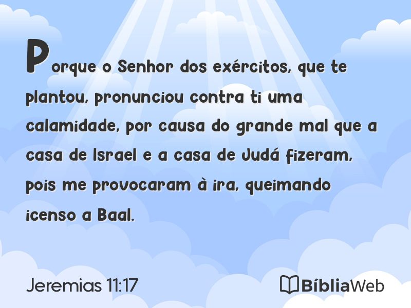 Jeremias 11:17 em imagem para compartilhar