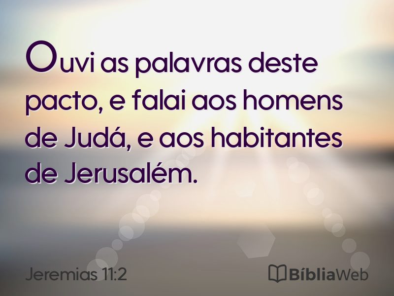 Jeremias 11:2 em imagem para compartilhar
