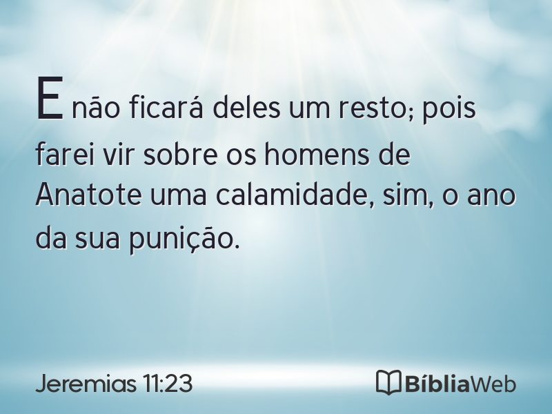 Jeremias 11:23 em imagem para compartilhar