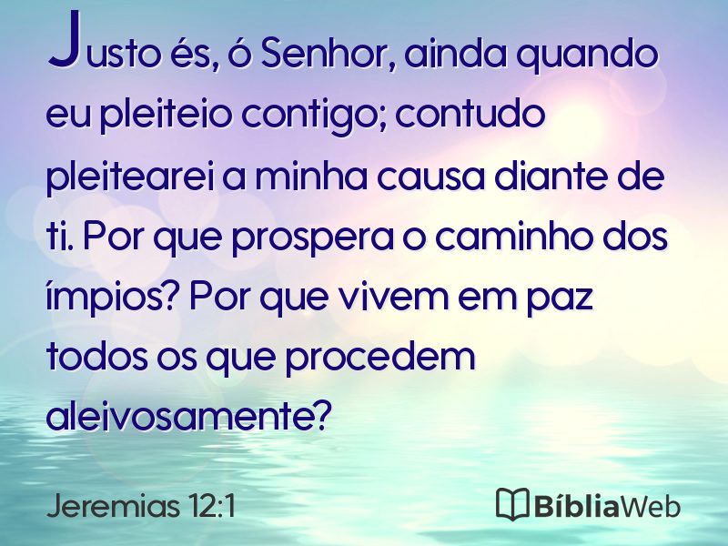 Jeremias 12:1 em imagem para compartilhar