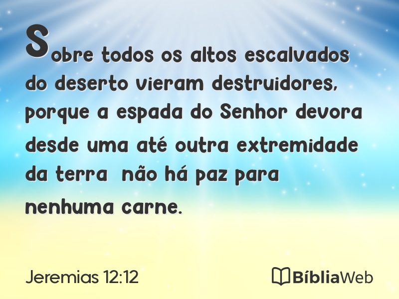Jeremias 12:12 em imagem para compartilhar
