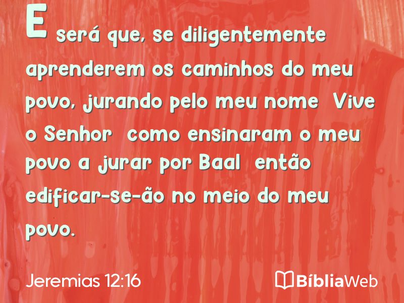Jeremias 12:16 em imagem para compartilhar