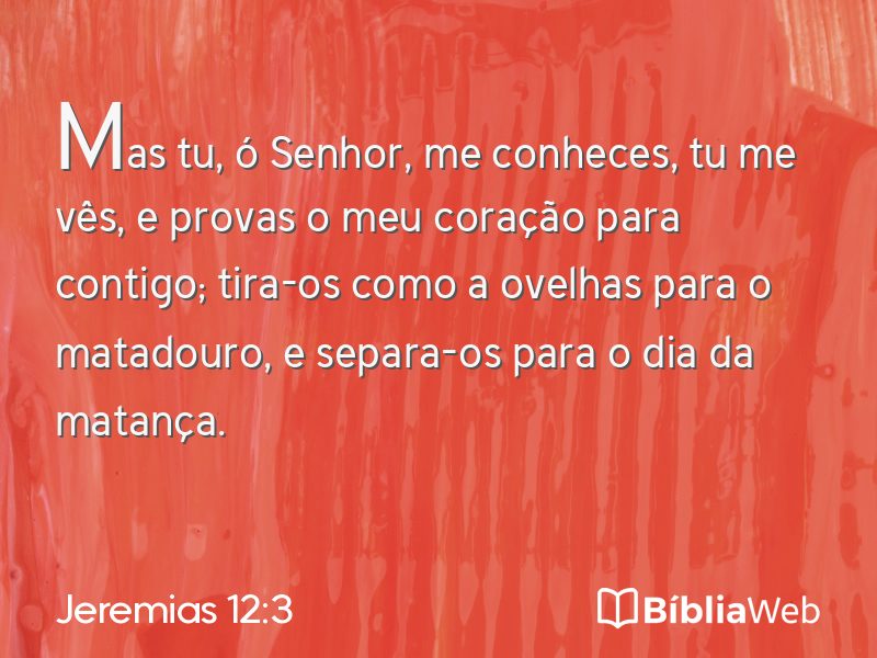 Jeremias 12:3 em imagem para compartilhar