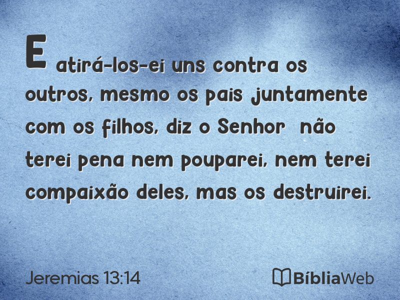 Jeremias 13:14 em imagem para compartilhar