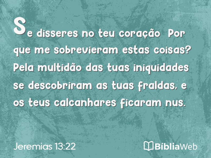 Jeremias 13:22 em imagem para compartilhar