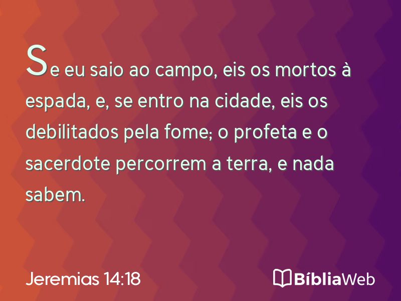 Jeremias 14:18 em imagem para compartilhar