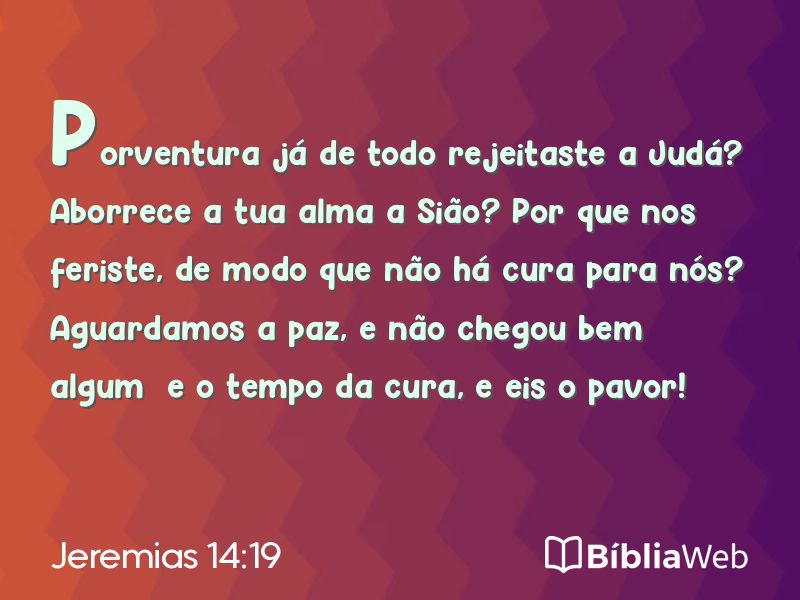 Jeremias 14:19 em imagem para compartilhar