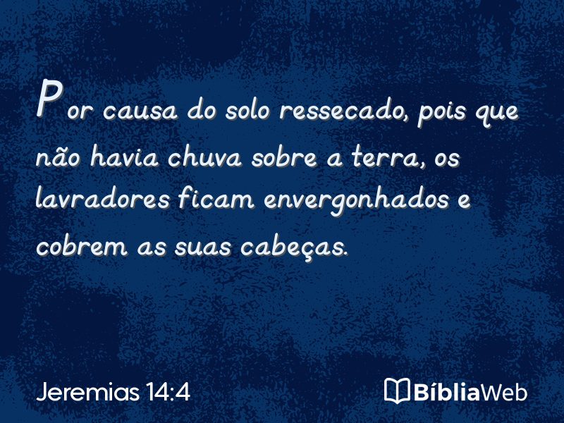 Jeremias 14:4 em imagem para compartilhar
