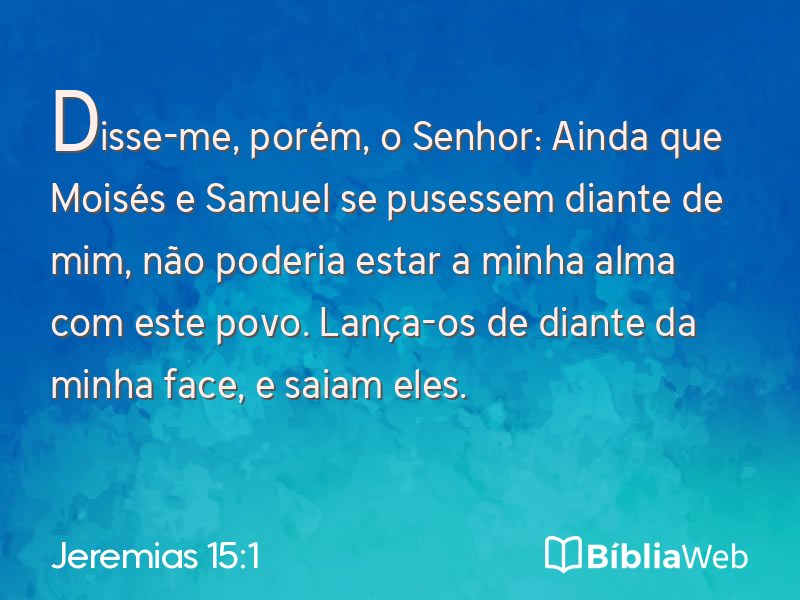Jeremias 15:1 em imagem para compartilhar