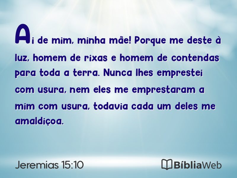 Jeremias 15:10 em imagem para compartilhar