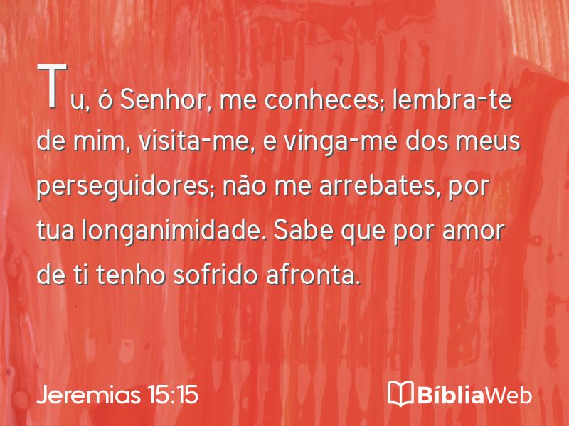Jeremias 15:15 em imagem para compartilhar
