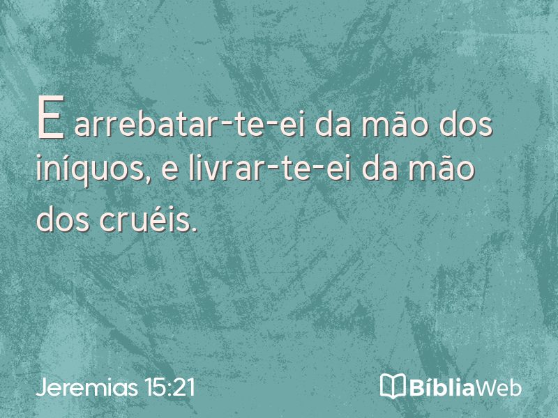 Jeremias 15:21 em imagem para compartilhar