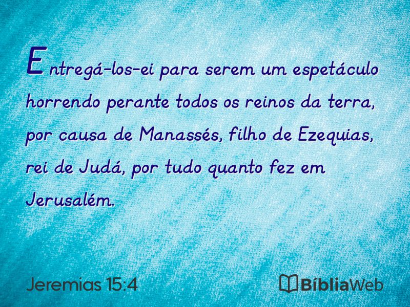 Jeremias 15:4 em imagem para compartilhar