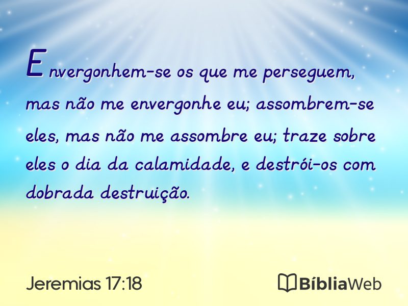 Jeremias 17:18 em imagem para compartilhar