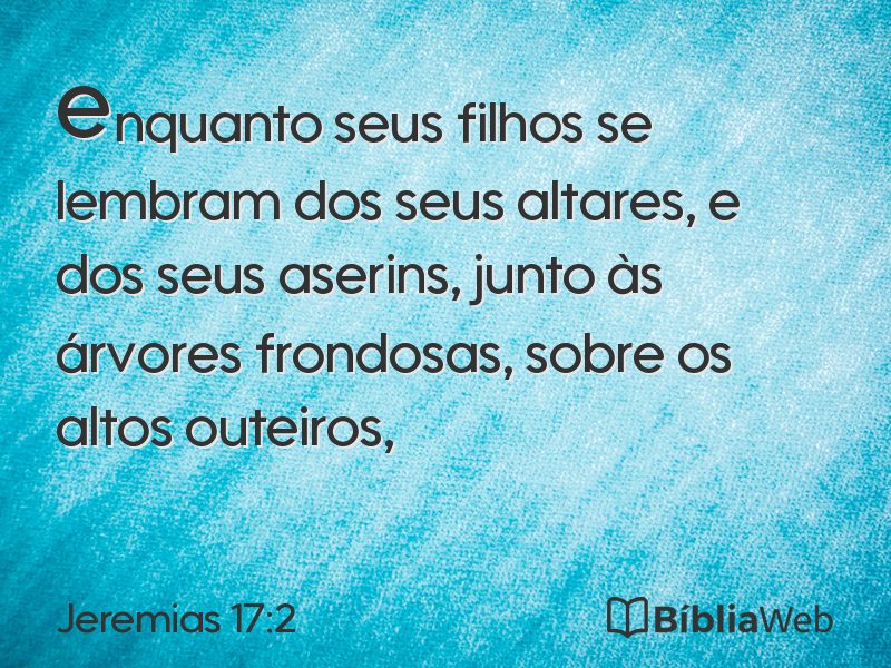 Jeremias 17:2 em imagem para compartilhar