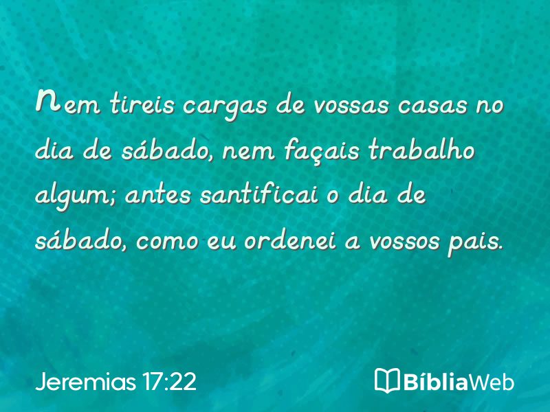Jeremias 17:22 em imagem para compartilhar