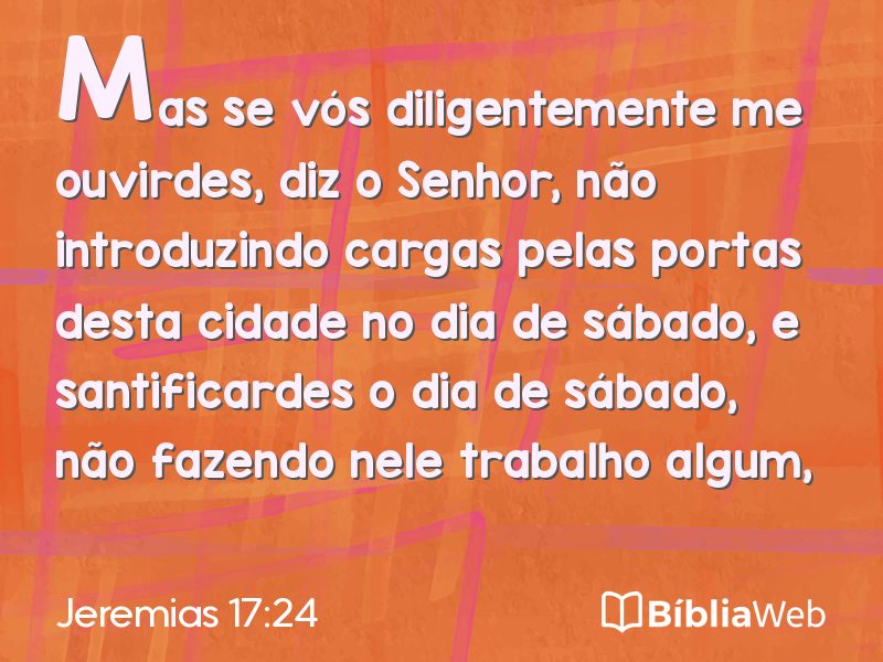 Jeremias 17:24 em imagem para compartilhar