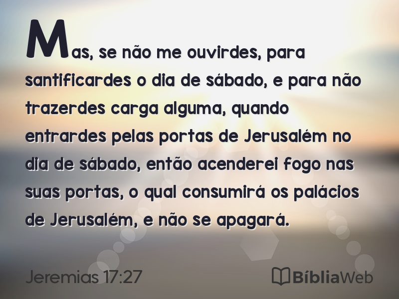 Jeremias 17:27 em imagem para compartilhar