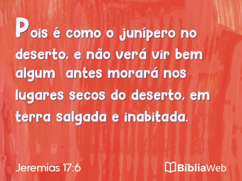 Jeremias 17:6 em imagem para compartilhar