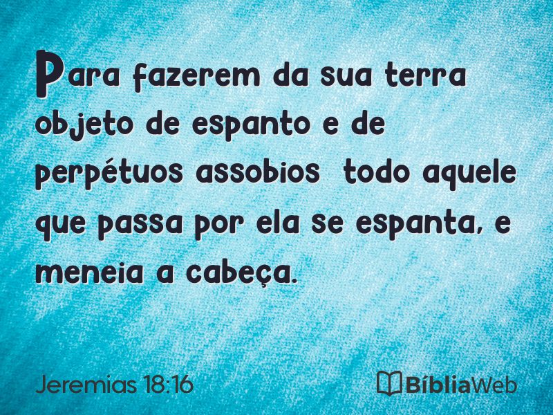 Jeremias 18:16 em imagem para compartilhar
