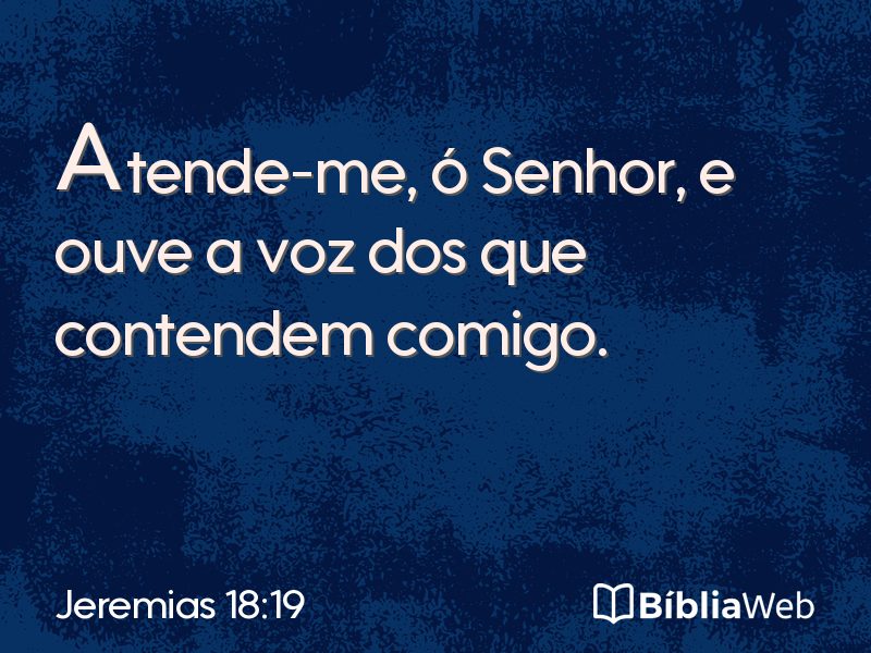 Jeremias 18:19 em imagem para compartilhar