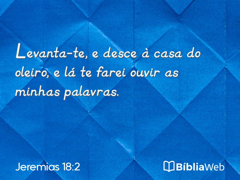 Jeremias 18:2 em imagem para compartilhar