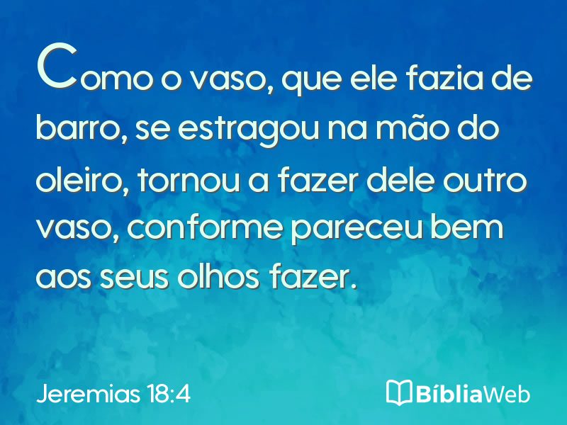 Jeremias 18:4 em imagem para compartilhar