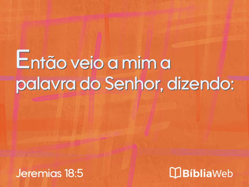 Jeremias 18:5 em imagem para compartilhar