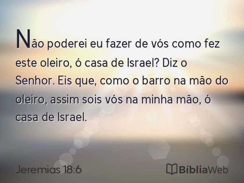 Jeremias 18:6 em imagem para compartilhar