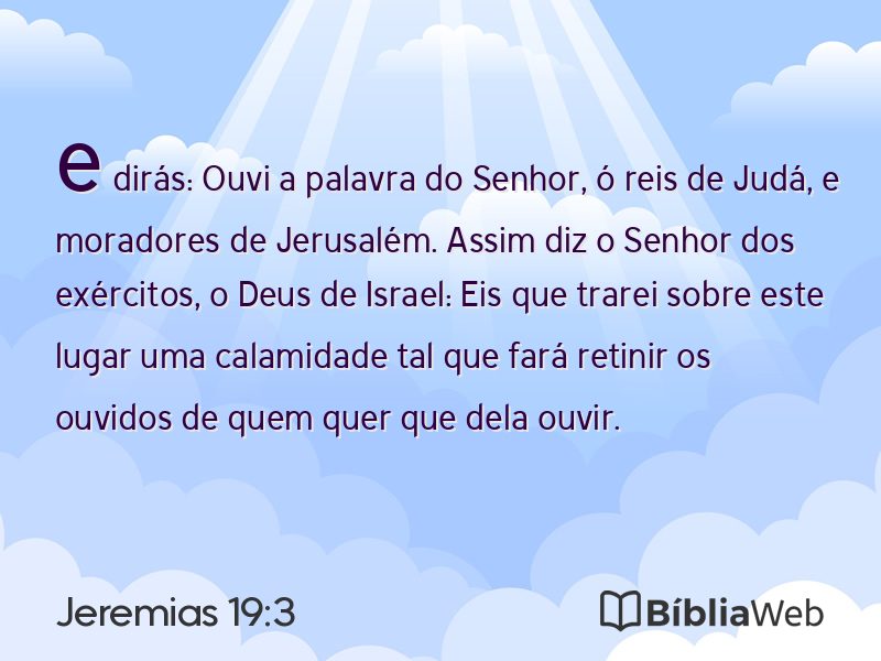 Jeremias 19:3 em imagem para compartilhar