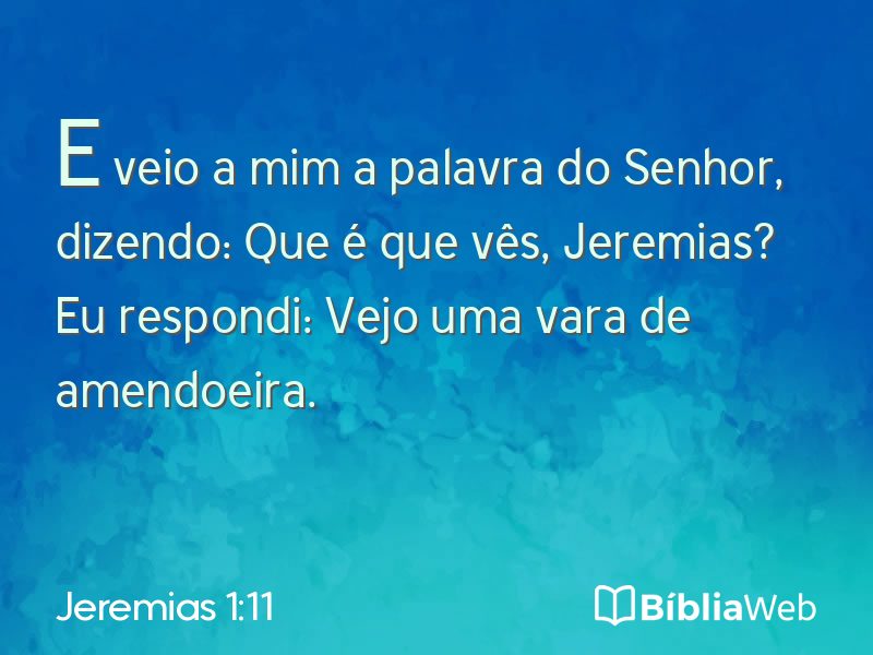 Jeremias 1:11 em imagem para compartilhar