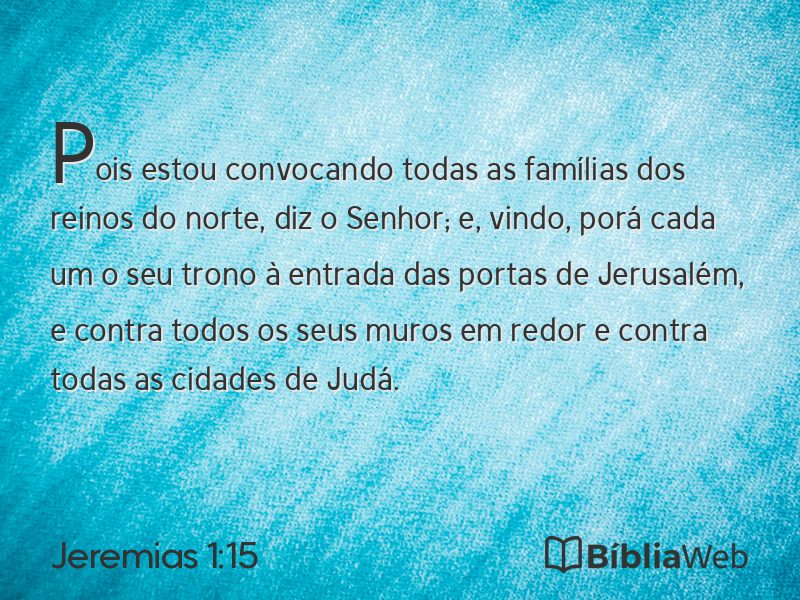 Jeremias 1:15 em imagem para compartilhar