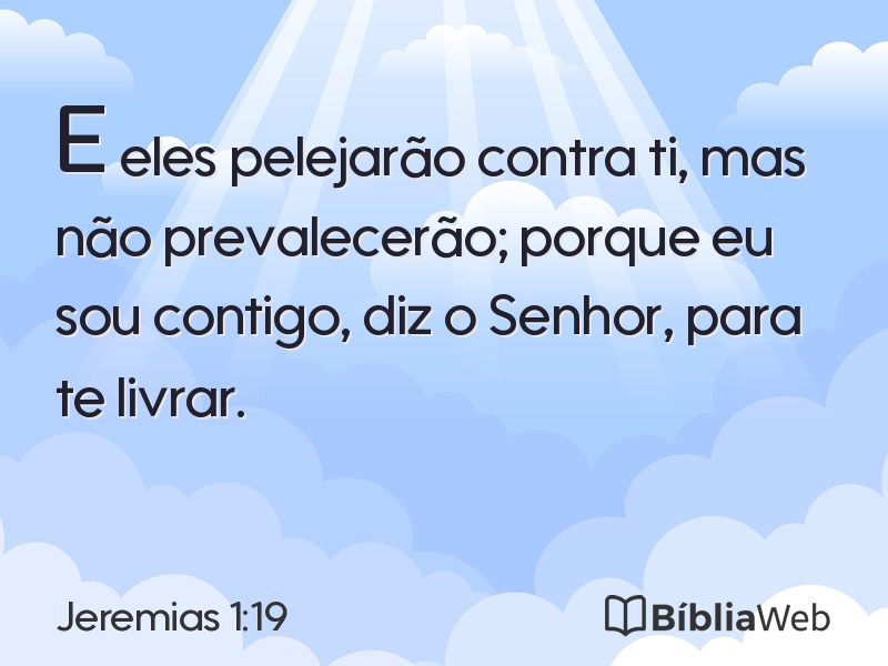Jeremias 1:19 em imagem para compartilhar
