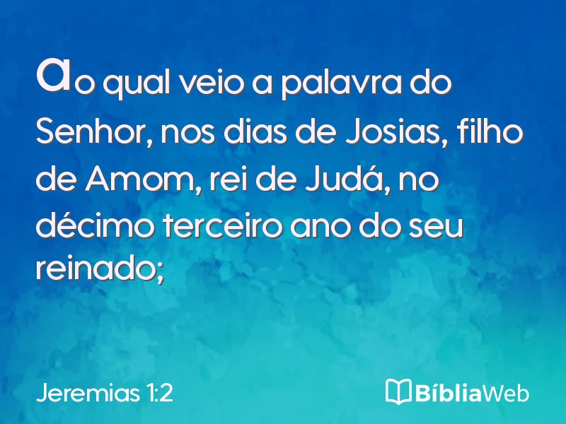 Jeremias 1:2 em imagem para compartilhar