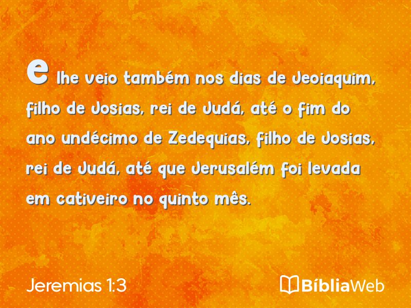 Jeremias 1:3 em imagem para compartilhar