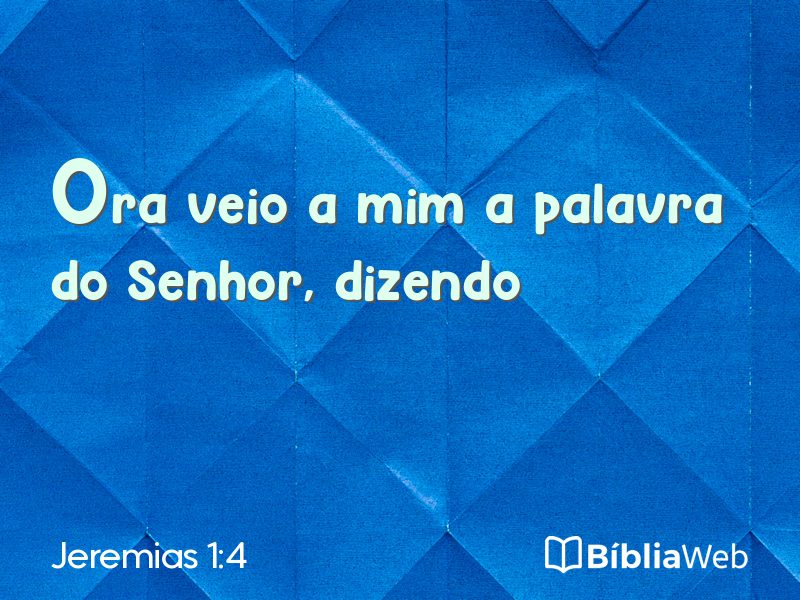 Jeremias 1:4 em imagem para compartilhar