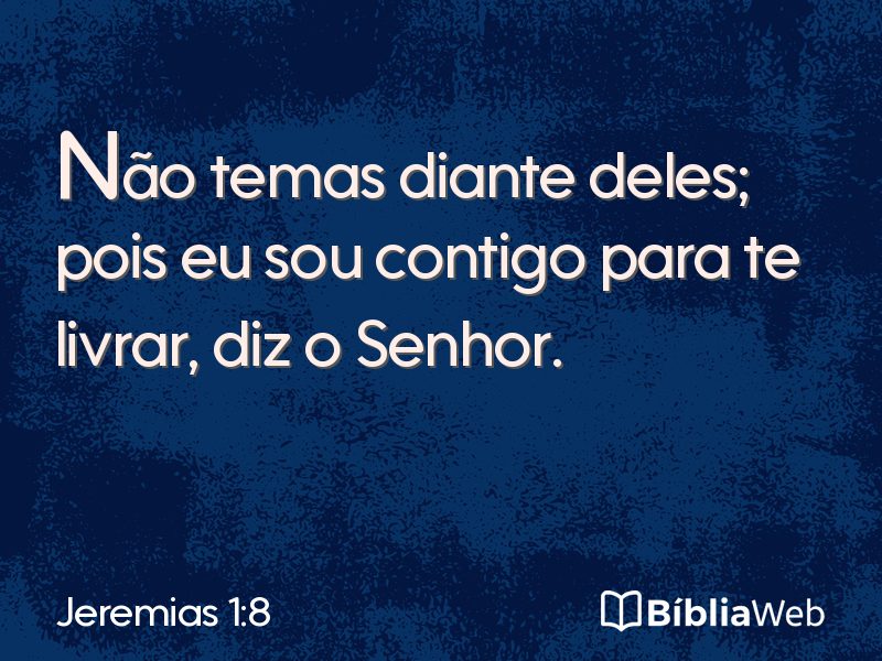 Jeremias 1:8 em imagem para compartilhar