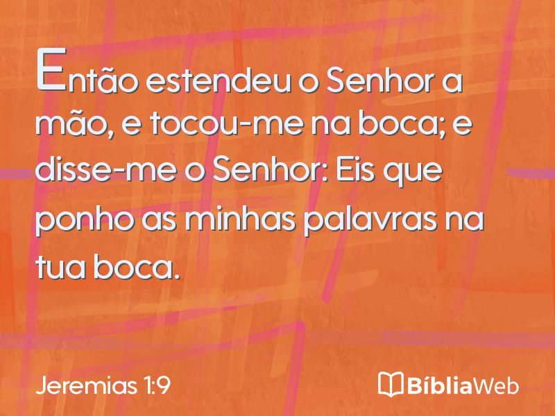 Jeremias 1:9 em imagem para compartilhar