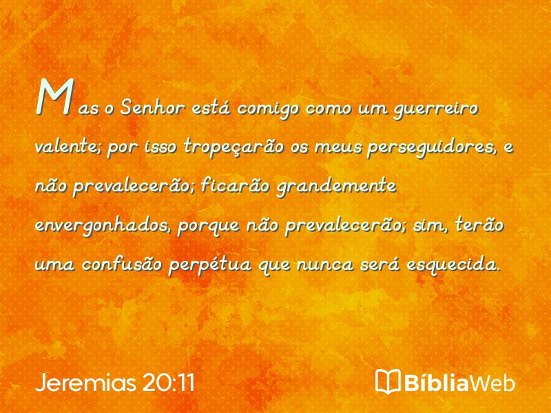 Jeremias 20:11 em imagem para compartilhar