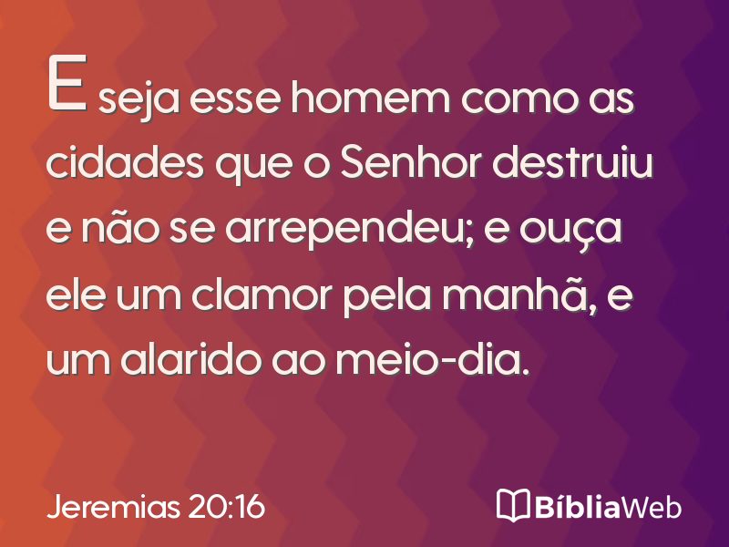 Jeremias 20:16 em imagem para compartilhar