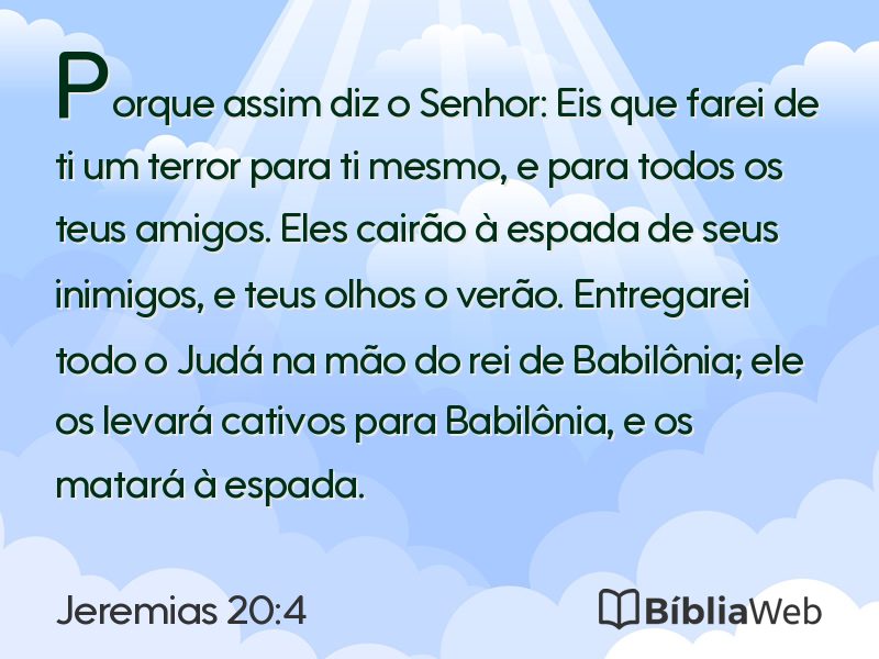 Jeremias 20:4 em imagem para compartilhar