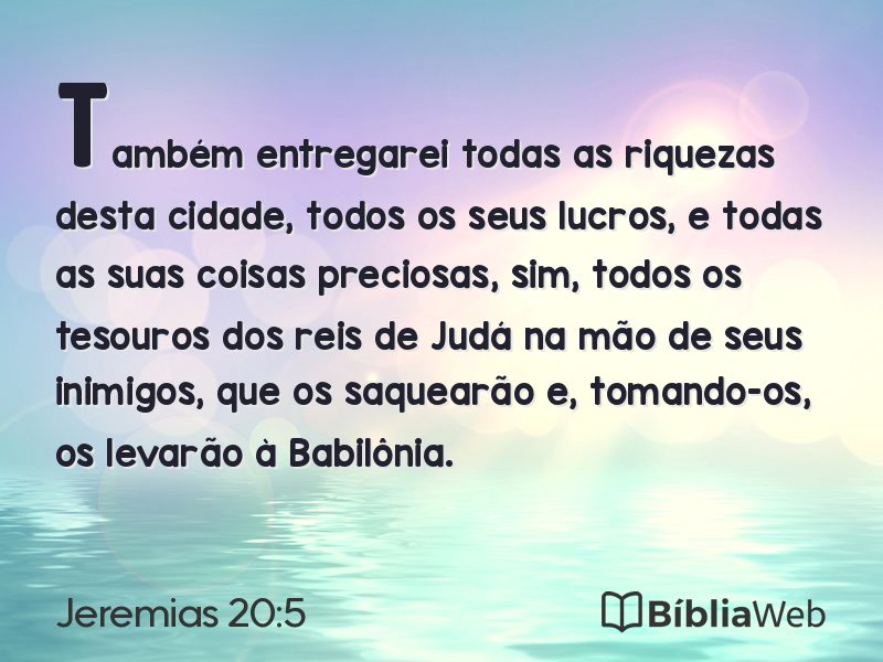 Jeremias 20:5 em imagem para compartilhar