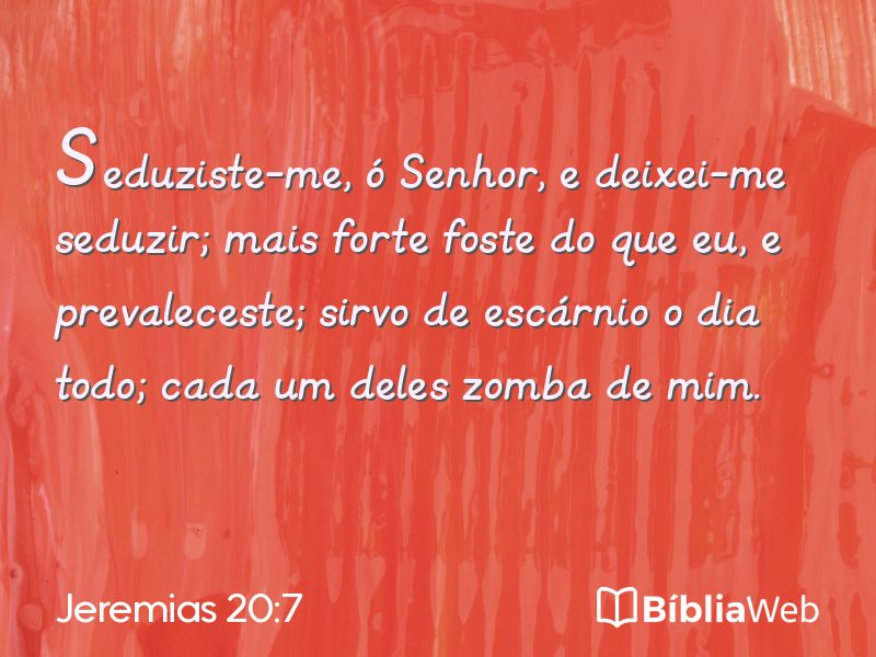 Jeremias 20:7 em imagem para compartilhar